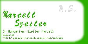 marcell szeiler business card